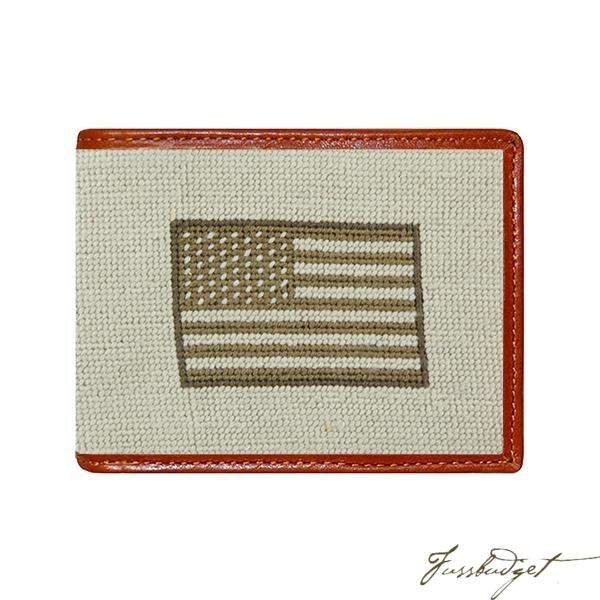 Armed Forces Flag Needlepoint Bi-Fold Wallet