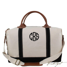 Load image into Gallery viewer, Monogrammed Weekender Bag - Look Below for Links to Fonts & Colors-Fussbudget.com