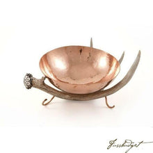 Load image into Gallery viewer, Copper Bowl with Antler Stand