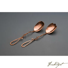Load image into Gallery viewer, Copper Medium Spoon Salad Set