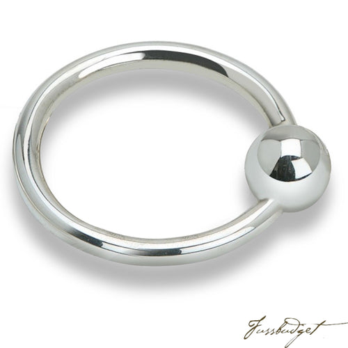 Sterling Silver Single Ring Teether Rattle-Fussbudget.com