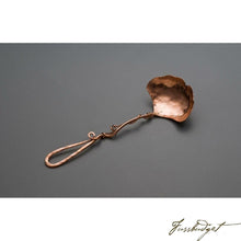 Load image into Gallery viewer, Copper Ginkgo Small Serving Spoon