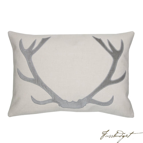 Vixen Pillow - Beige/Gray-Fussbudget.com