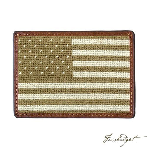 Armed Forces Flag Needlepoint Card Wallet