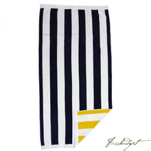 Load image into Gallery viewer, Monogrammed Reversible Stripe Beach Towels