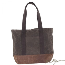 Load image into Gallery viewer, Monogrammed Medium Waxed Canvas Boat Tote - AKA "The Man Bag"