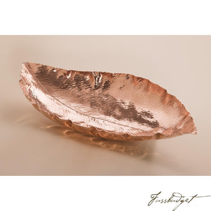 Copper Magnolia Leaf Bowl-Fussbudget.com
