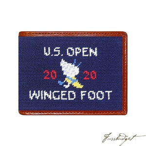 2020 U.S. Open Winged Foot Needlepoint Bi-Fold Wallet (Dark Navy)