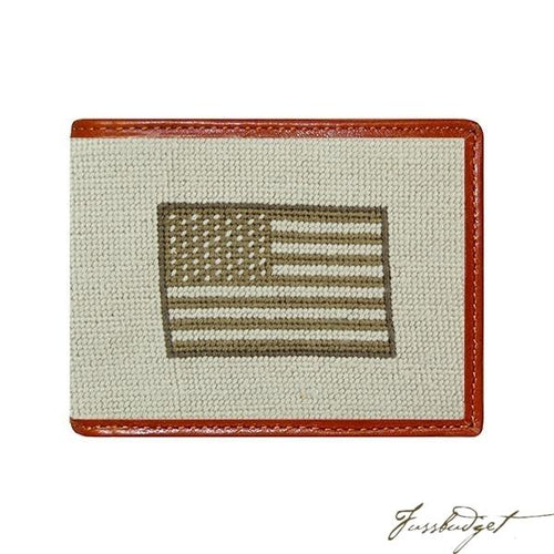 Armed Forces Flag Needlepoint Bi-Fold Wallet