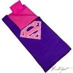 Superman Pink Shield Sleeping Bag-Fussbudget.com