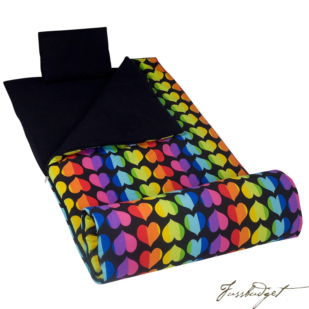 Rainbow Hearts Original Sleeping Bag-Fussbudget.com