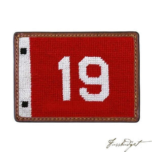 19th Hole Needlepoint Card Wallet