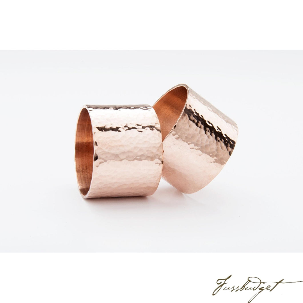 Copper Planished Napkin Ring-Fussbudget.com