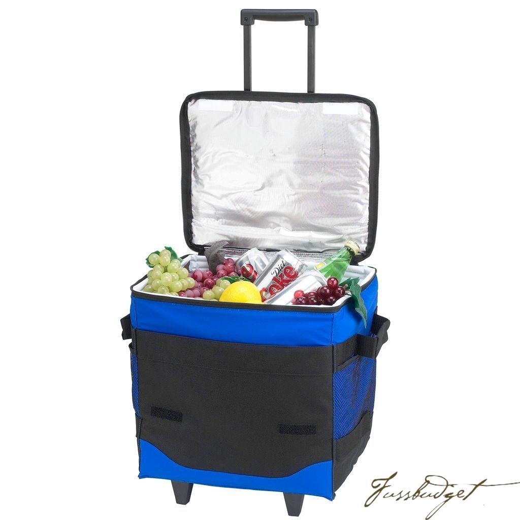 60 Can Collapsible Insulated Rolling Cooler -Royal Blue