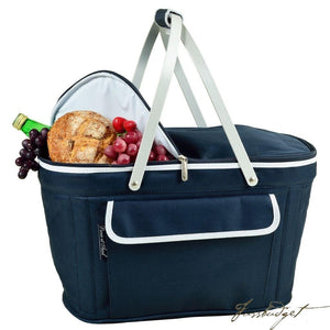 Insulated Market Basket / Picnic Tote - Navy