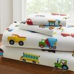 Olive Kids Trains, Planes, Trucks Twin Sheet Set-Fussbudget.com