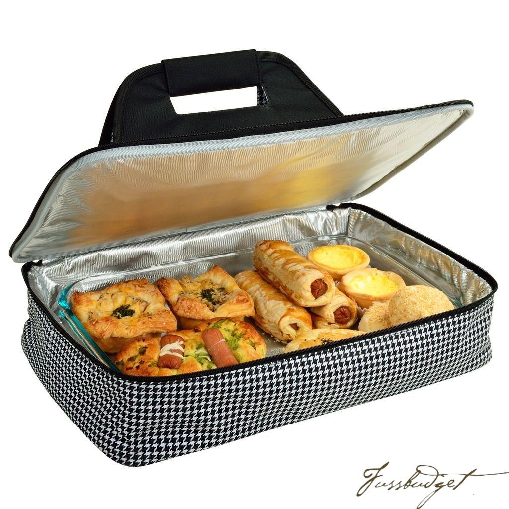 Insulated Casserole Carrier -Houndstooth