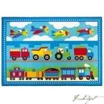 Olive Kids Trains, Planes, Trucks 5x7 Rug-Fussbudget.com