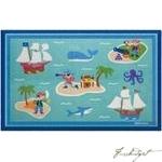 Olive Kids Pirates 5x7 Rug-Fussbudget.com