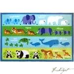 Olive Kids Endangered Animals 5x7 Rug-Fussbudget.com