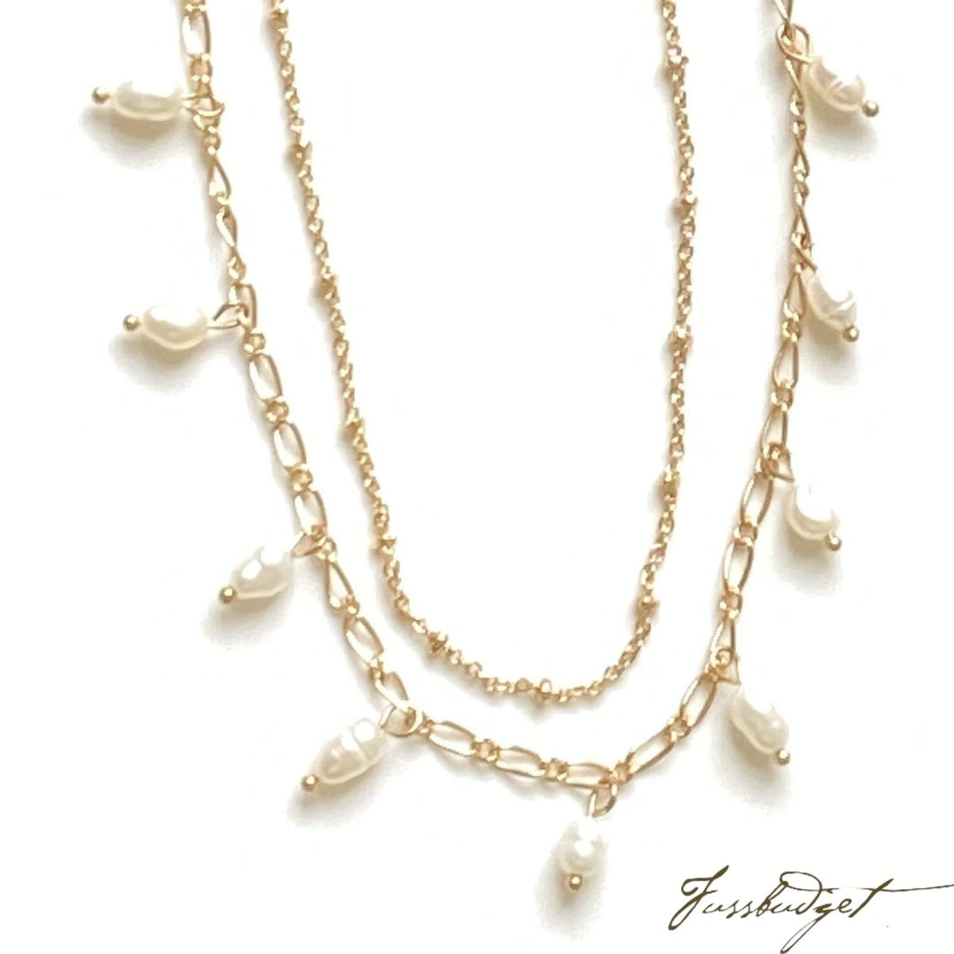 Double-strand Pearl Necklace