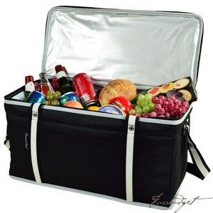 72 Can Large Folding Collapsible Cooler - Black