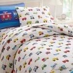 Olive Kids Trains, Planes, Trucks Full Duvet Cover-Fussbudget.com