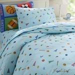 Olive Kids Game On Full Duvet Cover-Fussbudget.com