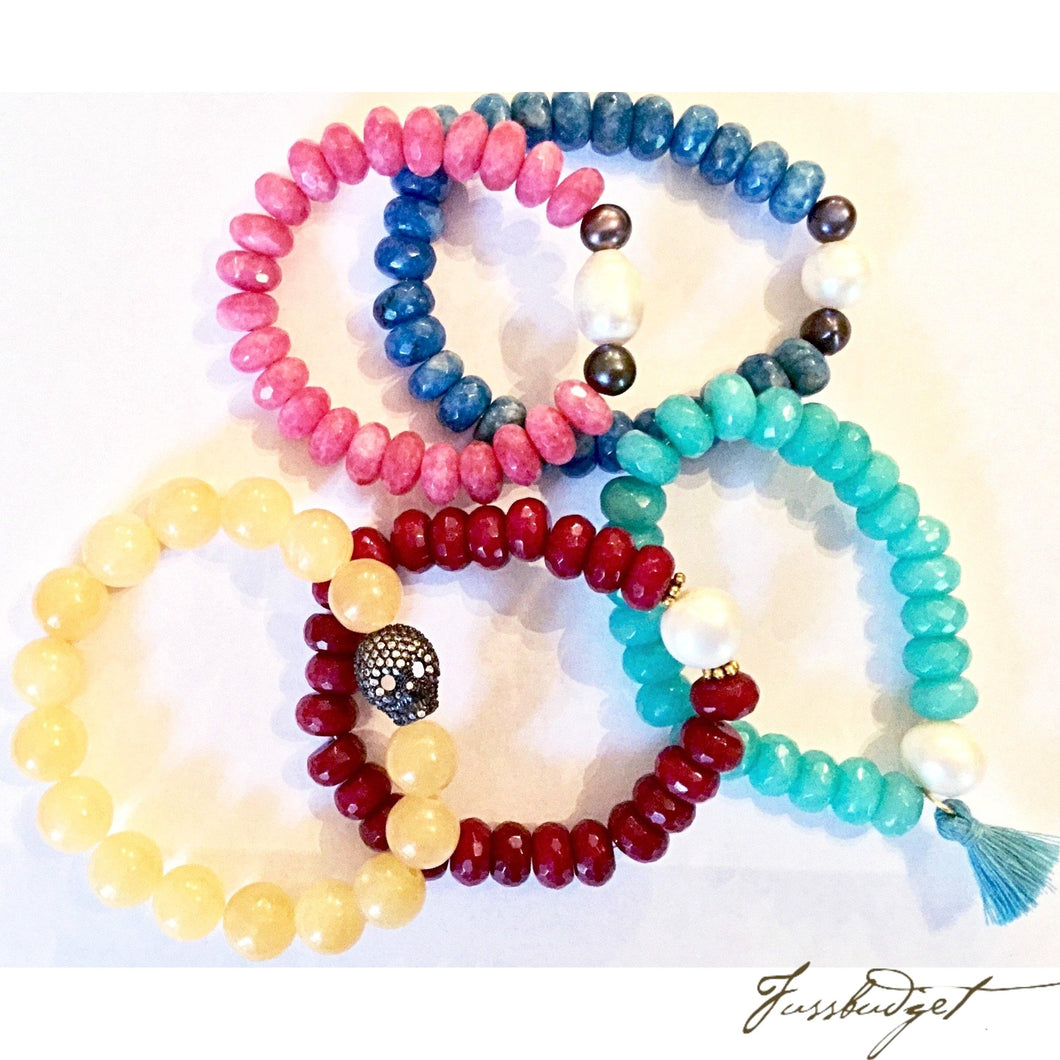 Jade and Pearl Bracelets-Fussbudget.com