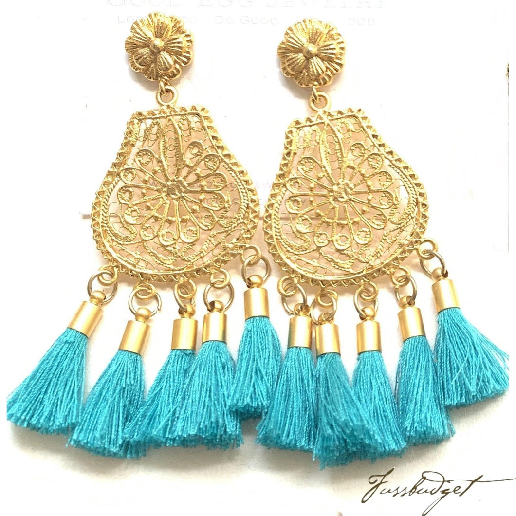 Multitassel Boho Earrings