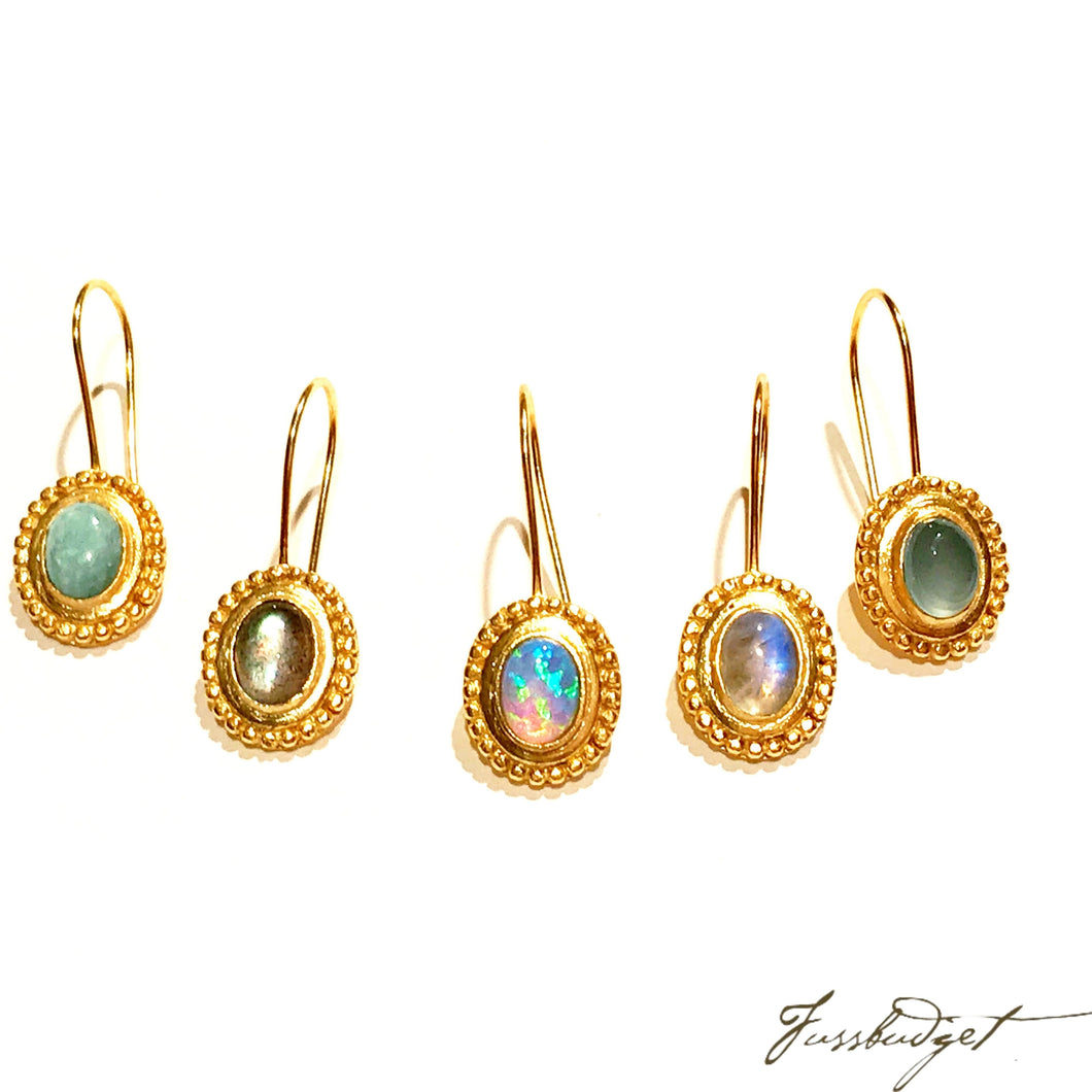 Stephanie Beaded Drops with Semiprecious Stones