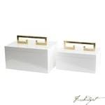 Avondale Boxes [Set of 2] White-Fussbudget.com