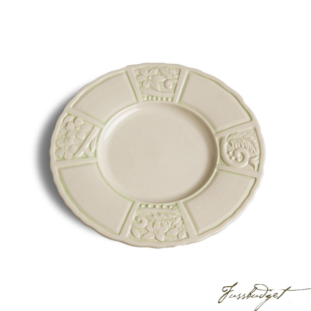 Flower Garden Salad Plates - Green (sold in boxes of 4)-Fussbudget.com