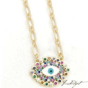 Mariel Rainbow Eye Necklace