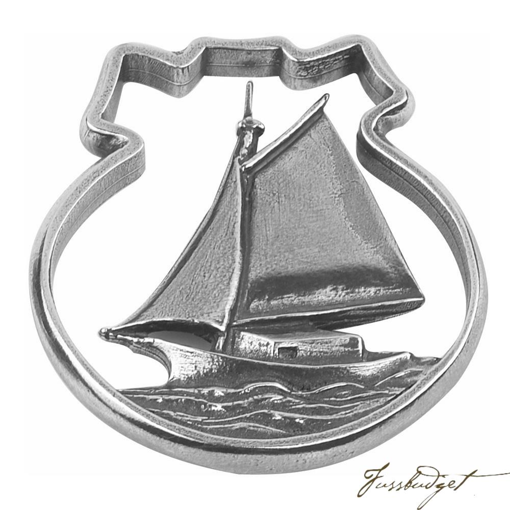 CAST SAIL BOAT ORN