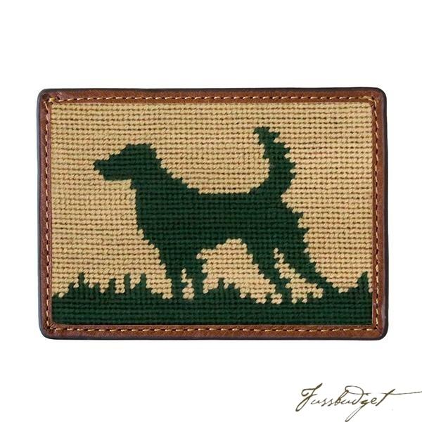 Hunting Dog Needlepoint Card Wallet