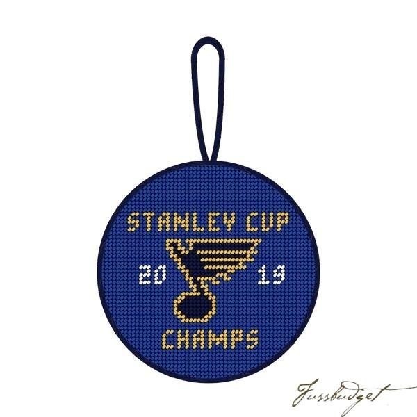 St. Louis Blues® 2019 Stanley Cup Needlepoint Ornament