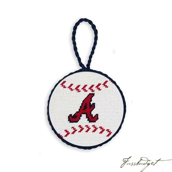 Atlanta Braves Needlepoint Ornament