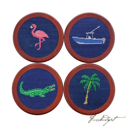 Florida Life Needlepoint Coaster