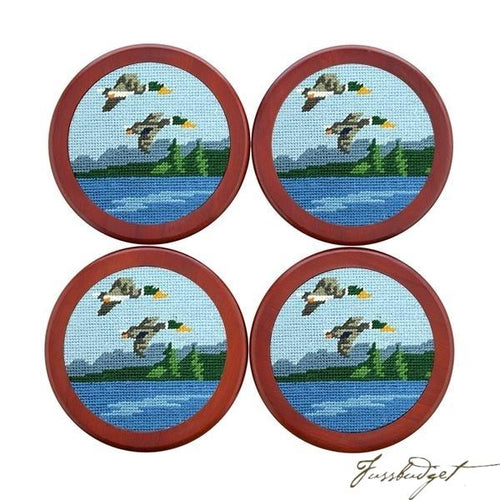 Great Outdoors Needlepoint Coaster Set