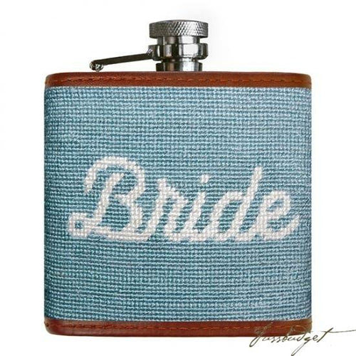 Bride Needlepoint Flask