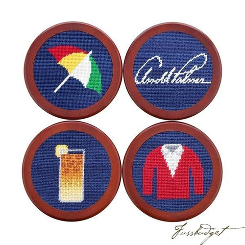 Arnold Palmer Needlepoint Coaster Set