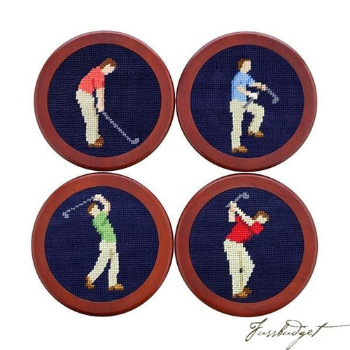 Mulligan Needlepoint Coaster Set