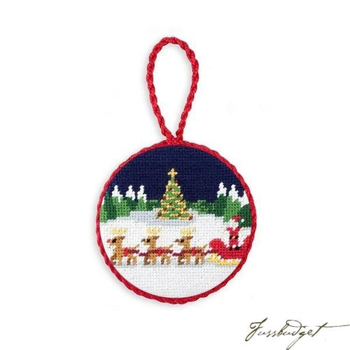 North Pole Needlepoint Ornament