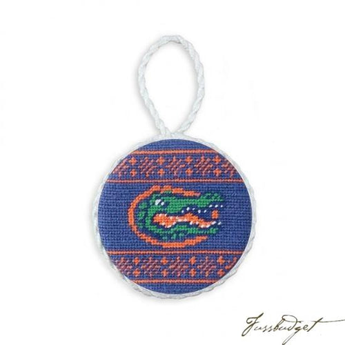University of Florida Fairisle Needlepoint Ornament (Royal)