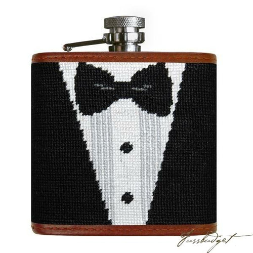 Black Tie Affair Needlepoint Flask