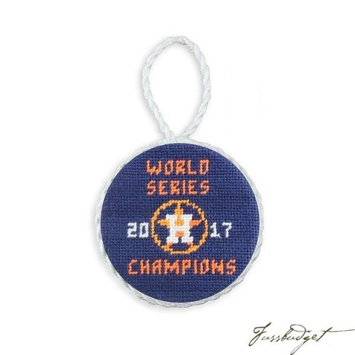 Houston Astros World Series 2017 Needlepoint Ornament
