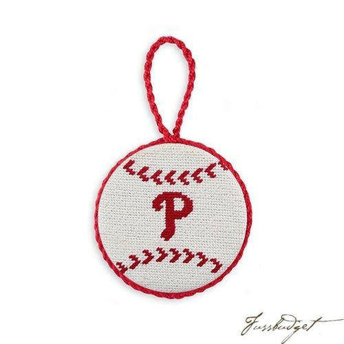 Philadelphia Phillies Needlepoint Ornament