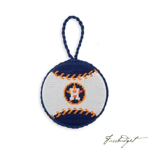 Houston Astros Needlepoint Ornament