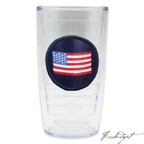American Flag Needlepoint Tervis Tumbler